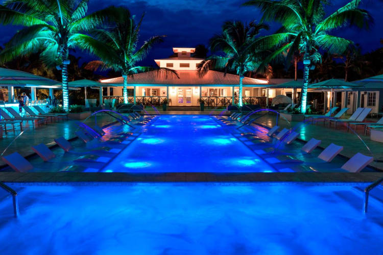 Pool at night